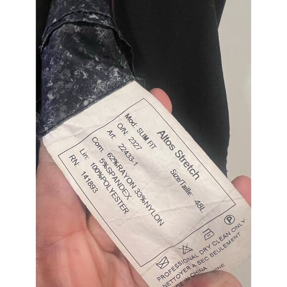 Men’s Altos Stretch Sport Coat Blazer Business Casual Office wear Corpcore Black - Picture 7 of 7